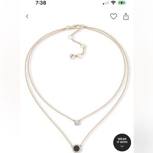 Gold-Tone Stone & Crystal Layered Pendant Necklace, 16" + 3" extender